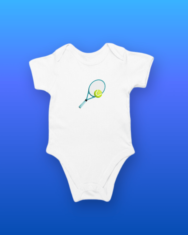 Tennis Racket and Ball Baby Romper - Image 4