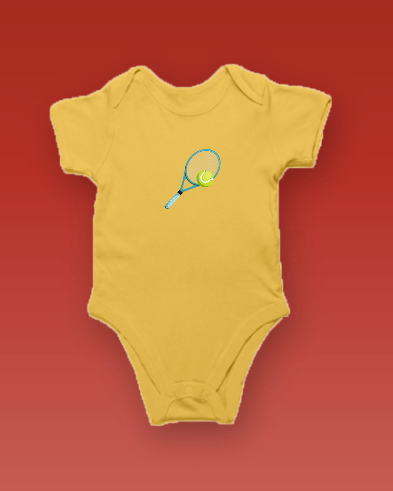 Tennis Racket and Ball Baby Romper