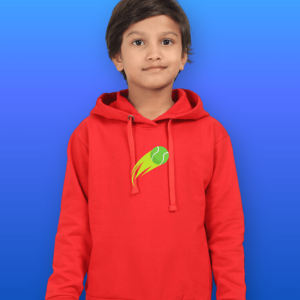 Flaming Tennis Ball Unisex Kids Hoodie
